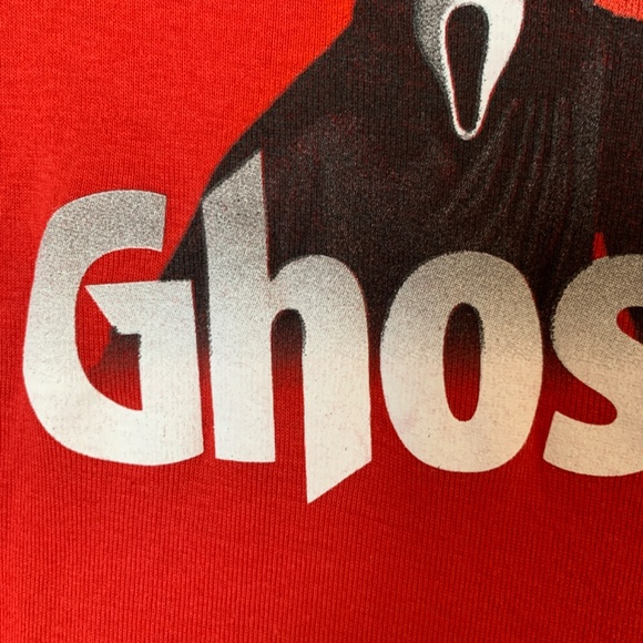 Bioworld Ghost Face Tee Shirt Womens Medium Red Scream Horror Movie Halloween - Picture 4 of 11